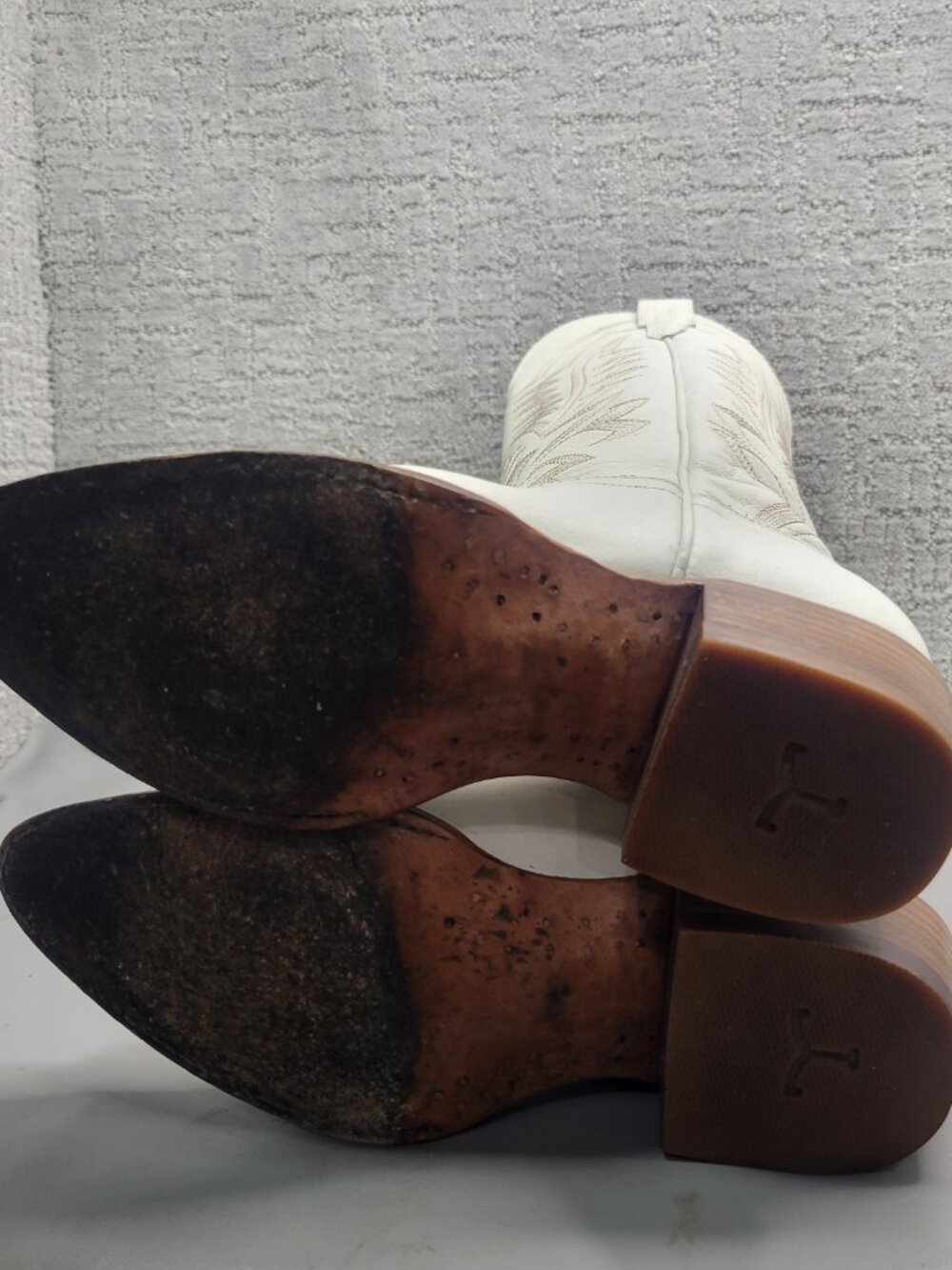 Tecovas The Abby Women's Size US 6B Snow Cowhide Cowgirl Boots. - Picture 10 of 12